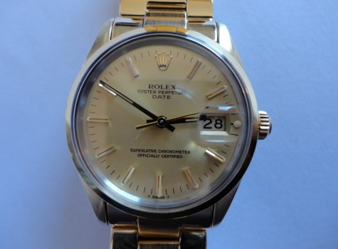 15505 18 ct. gold plated Rolex with 3035 movement